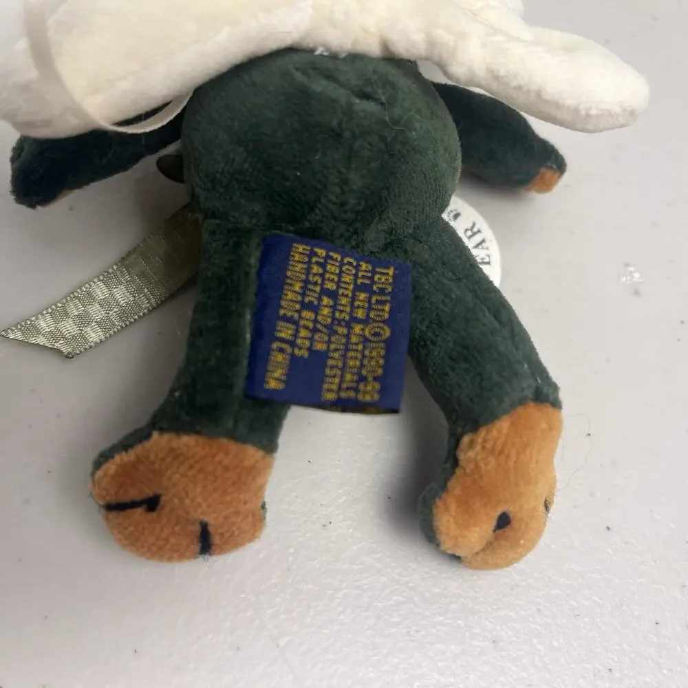 Boyds Bears Lilly R Ribbit Frog Sunflower Angel Wings Ornament 5in Vintage Plush